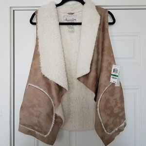 American Rag Faux Shearling/Fur Vest - Size Large
